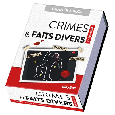 Calendrier Crimes et Faits divers en 365 jours - L'ANNÉE À BLOC