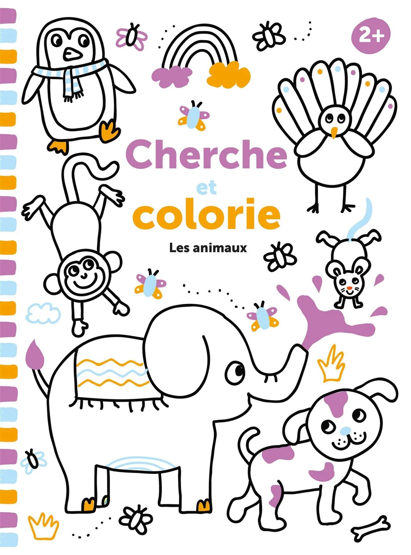 CHERCHE ET COLORIE LES ANIMAUX +2