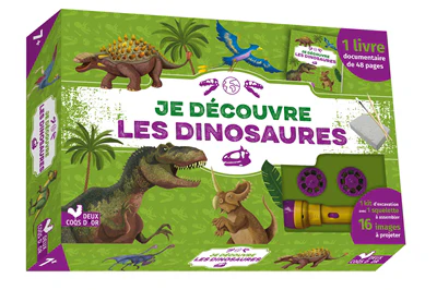 Je découvre les dinosaures - coffret avec lampe et kit excavation - Image 7