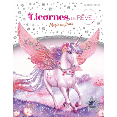 Licornes de rêve - Cahier de stickers - Magie des fleurs nouvelle édition - Image 6