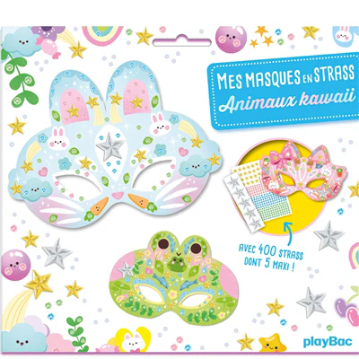 Mes masques en strass - Animaux Kawaii - Image 6