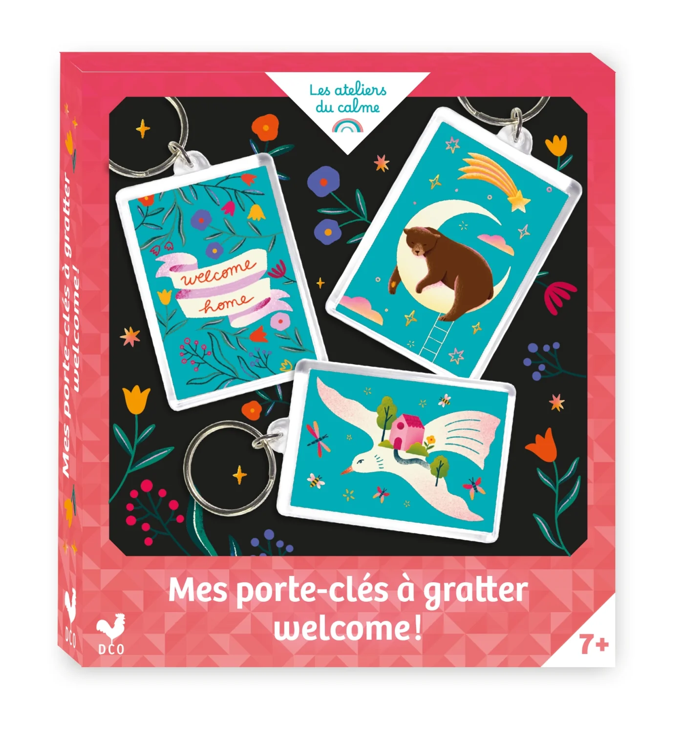 Mes porte-clés à gratter welcome ! mini boîte avec accessoires