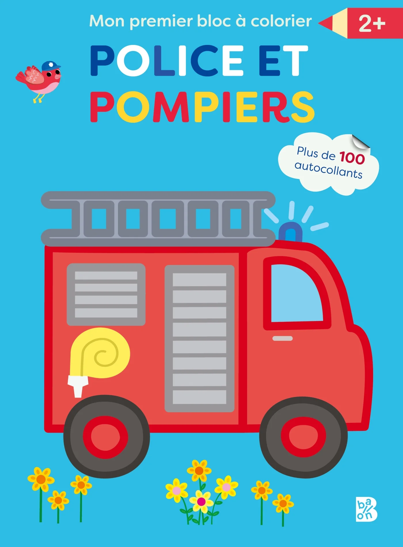 Mon premier bloc à colorier : La police et les pompiers
