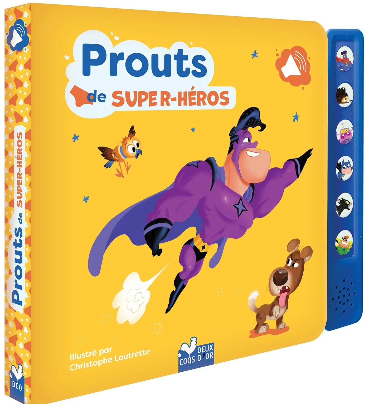 Prouts de super héros - livre sonore avec boitier