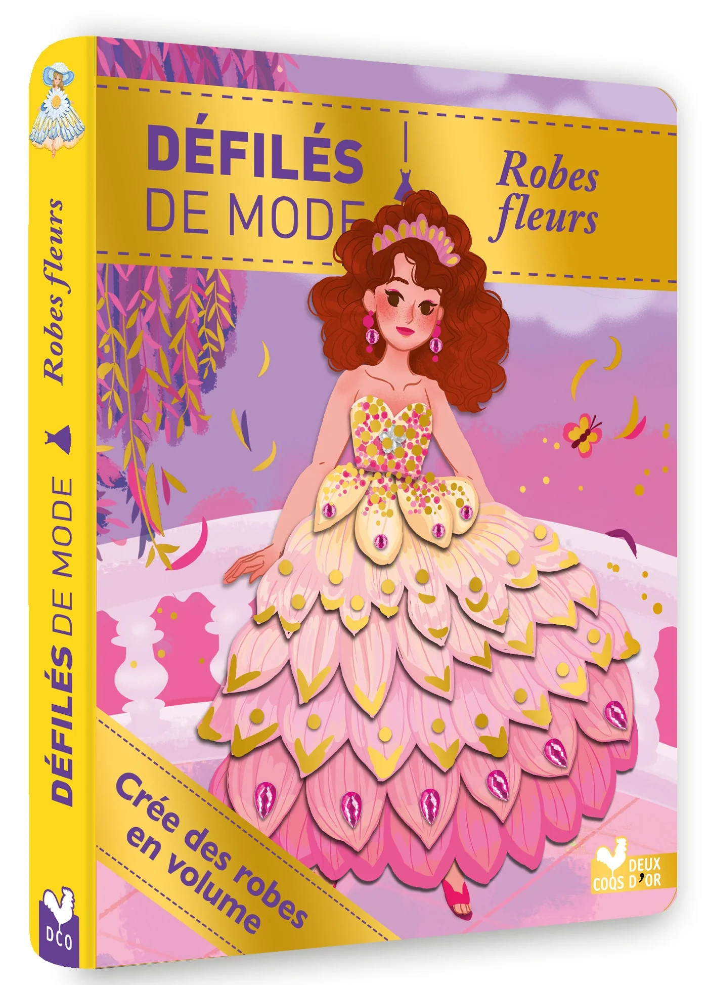 Robes fleurs - pochette avec accessoires