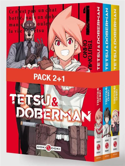 Tetsu & Doberman - Pack promo vol. 01 à 03 - édition limitée